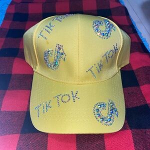 Yellow “TikTok” Studded Baseball Cap